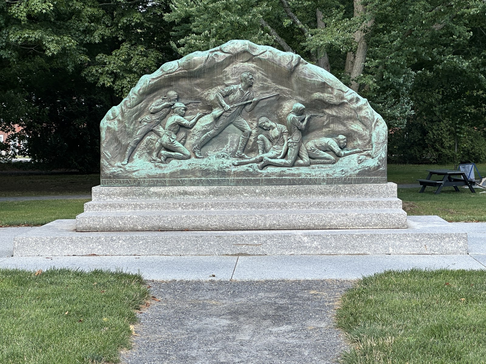 Memorial to the Lexington Minute Men of 1775, bronze relief