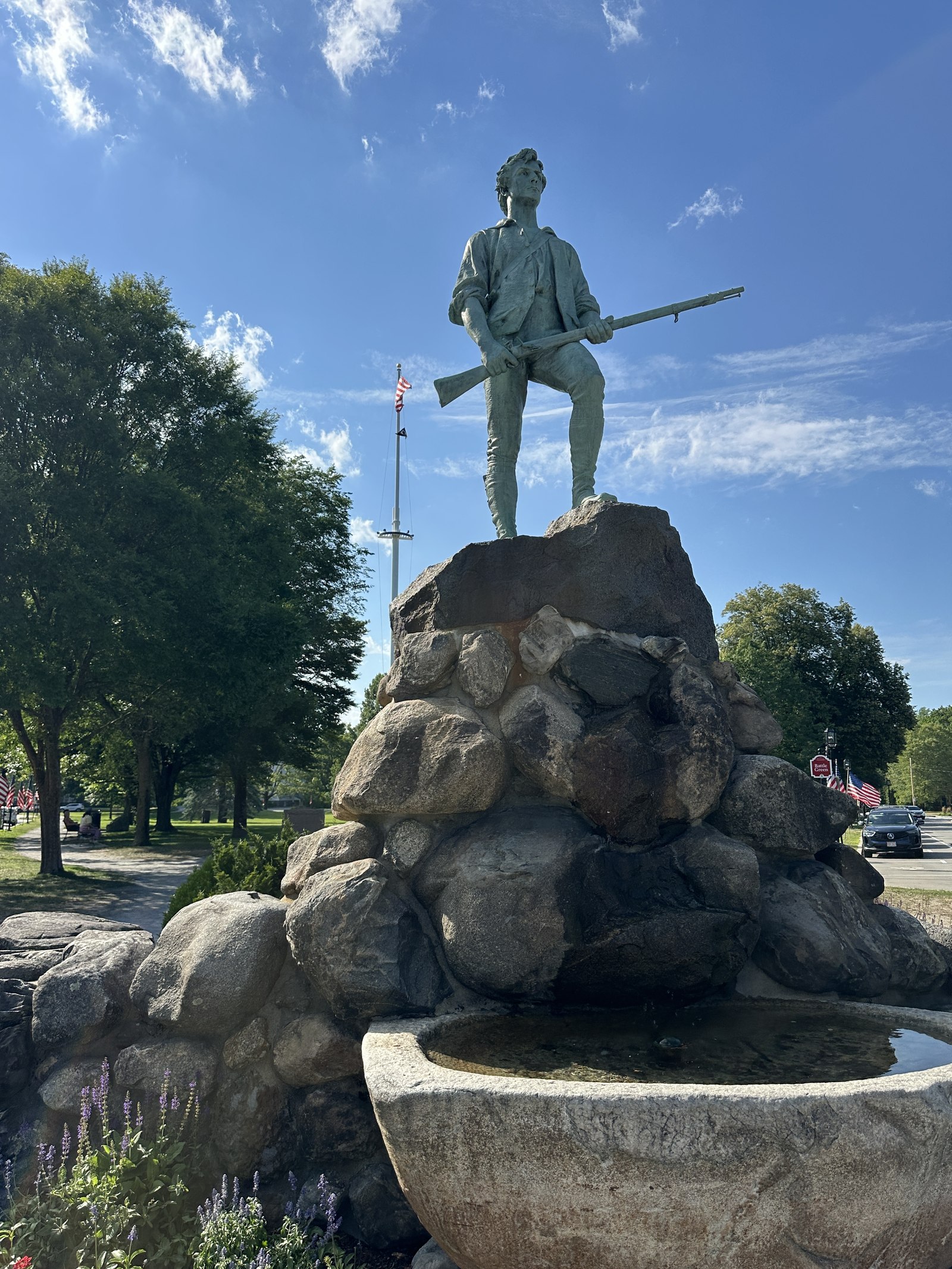 Minuteman on Boulder, Battle Green, Lexington