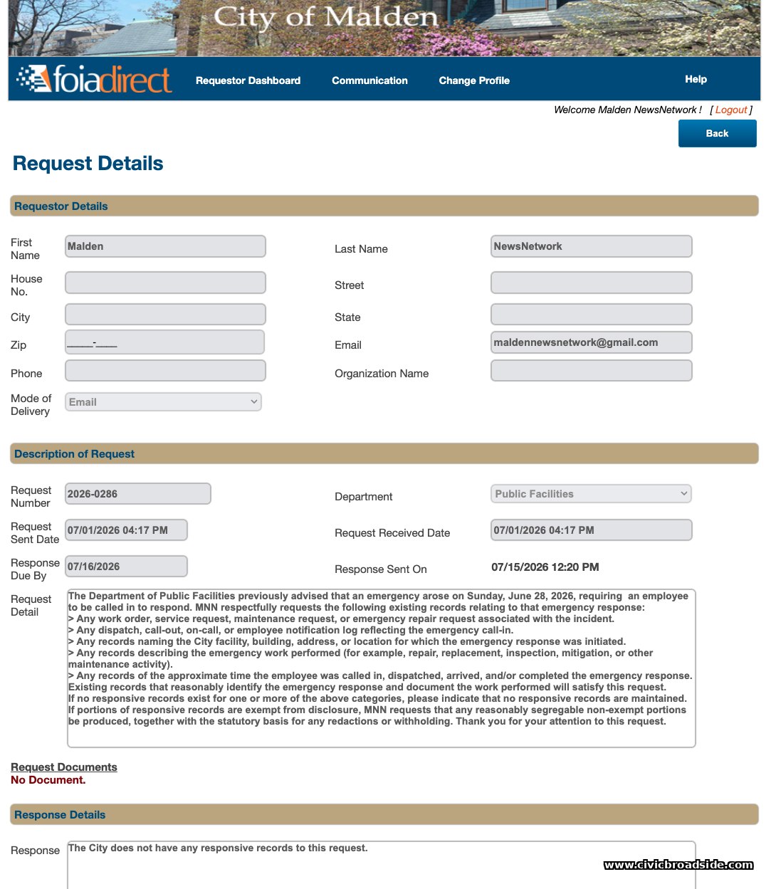 Public Records Request 2026-0286
