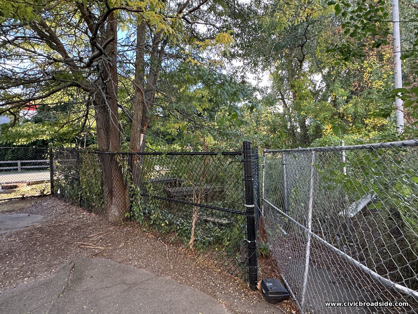 The outdoor classroom area at Roosevelt Park