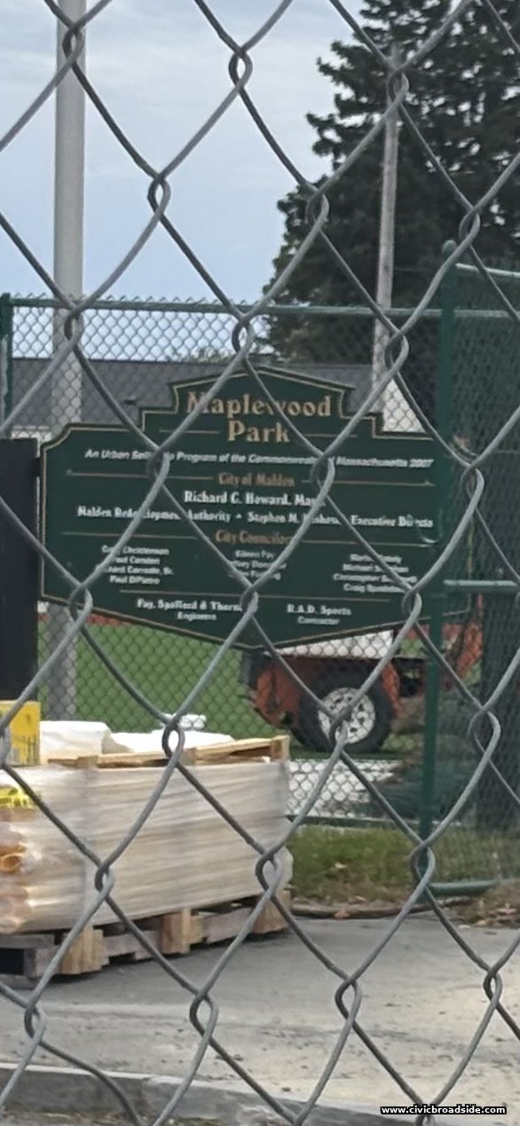 Maplewood Park turf renovation work underway